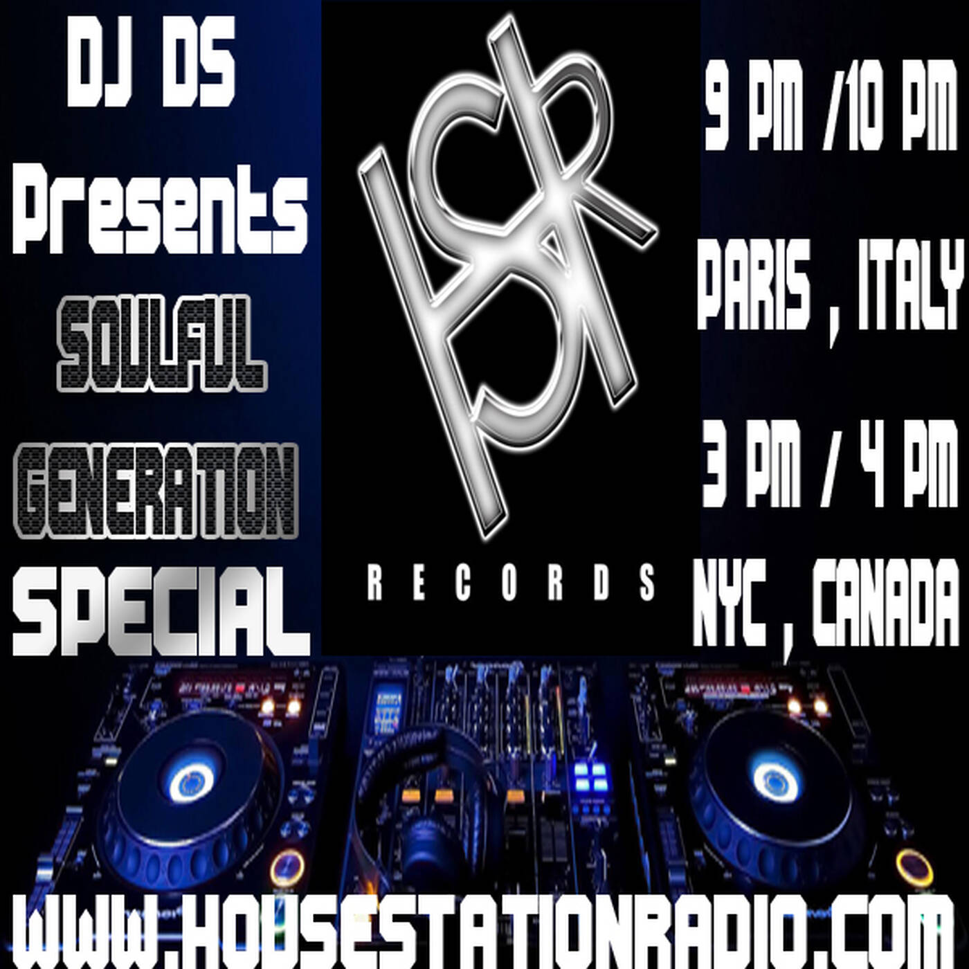 SOULFUL GENERATION LIVE SHOW ON HOUSE STATION RADIO SPECIAL HSR RECORDS  BY  DJ DS (FRANCE) OCTOBER 5TH 2016 episode artwork