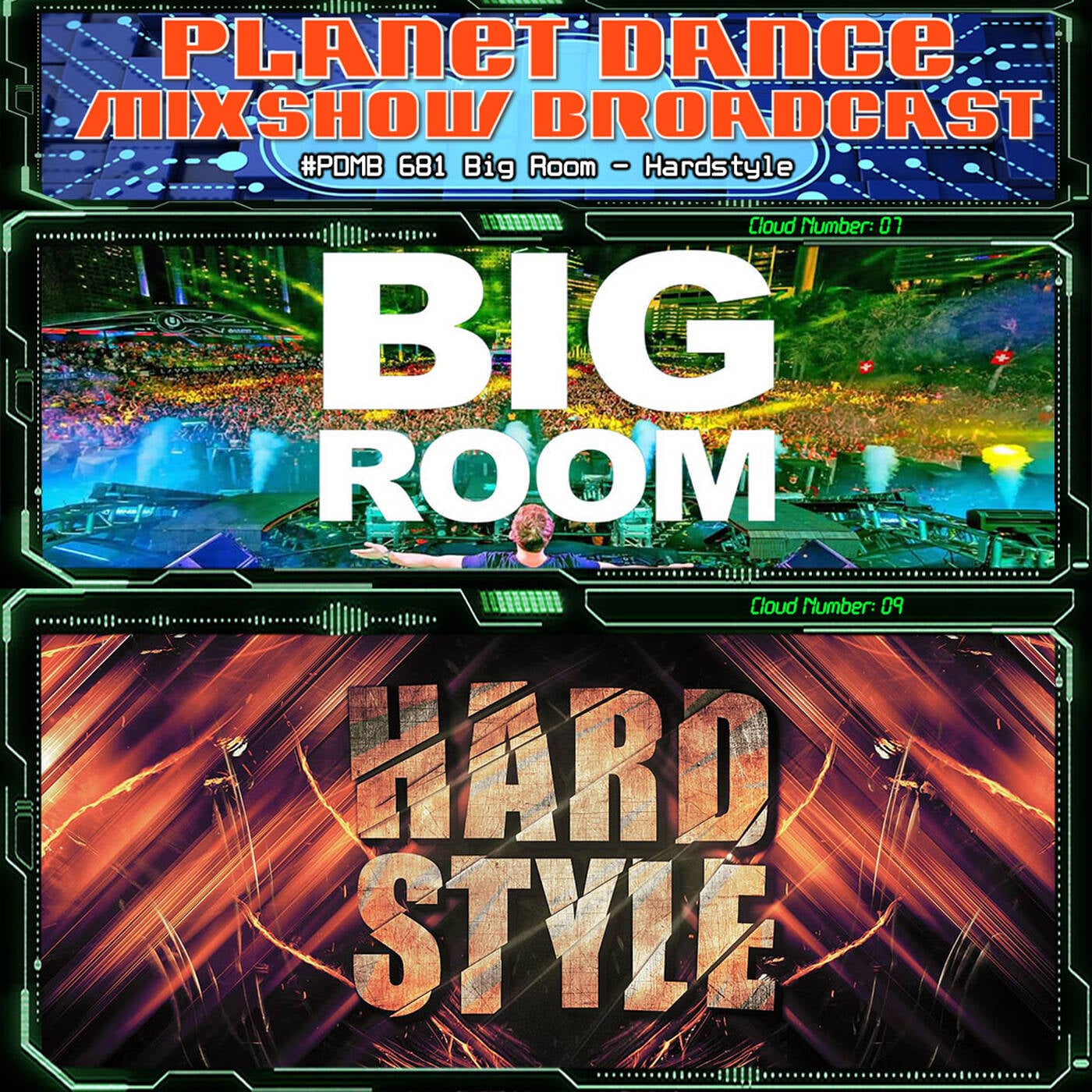 Planet Dance Mixshow Broadcast 681 Big Room - Hardstyle episode artwork