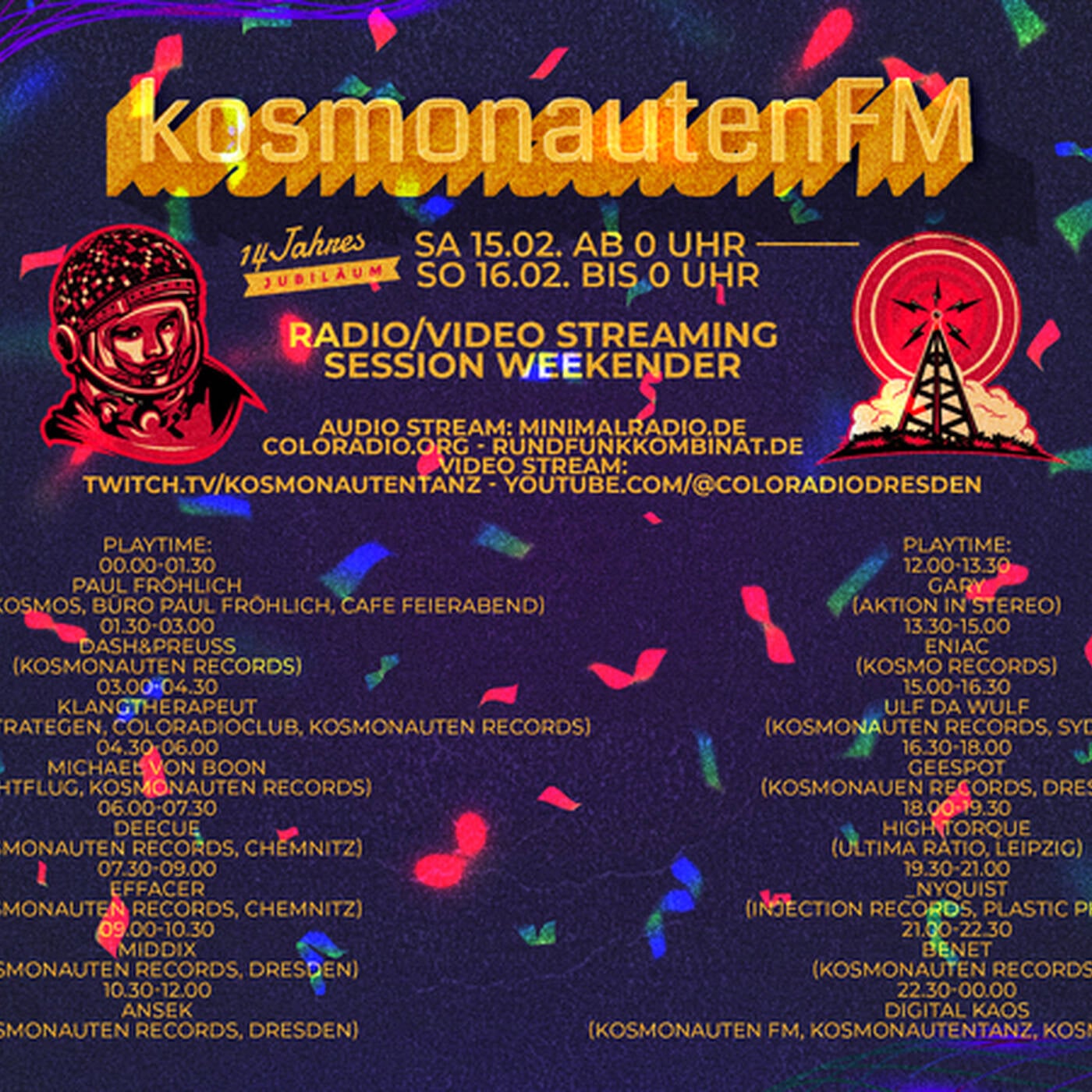 Ulf da Wulf - Kosmonauten FM - 16.02.2025 (15.00 - 16.30 H) episode artwork