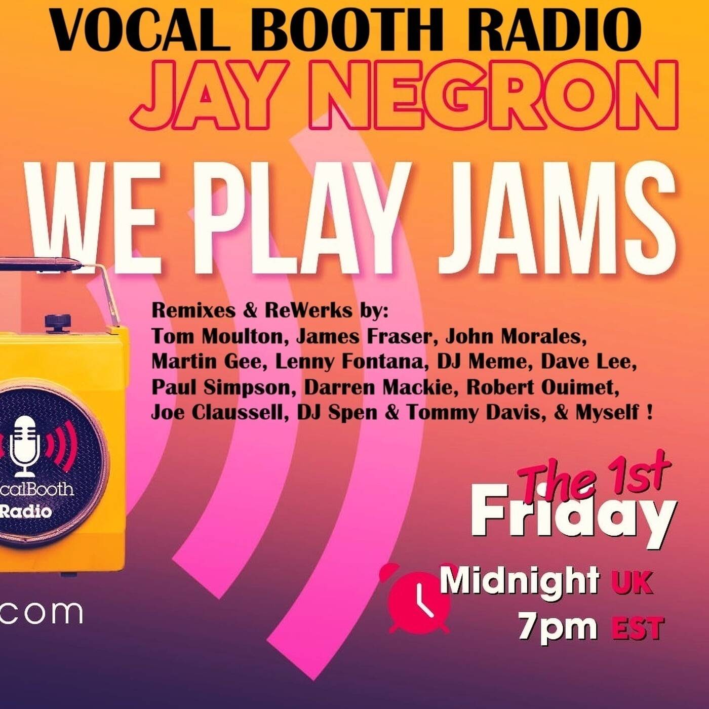 JAY NEGRON We Play Jams on VOCAL BOOTH RADIO - April 3, 2026 episode artwork