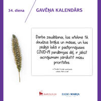 Gavēņa kalendārs | RML S06E39 | Gavēņa 34. diena | Bīsk. Hanss Jensons | 27.03.2021 by Radio Marija Latvija