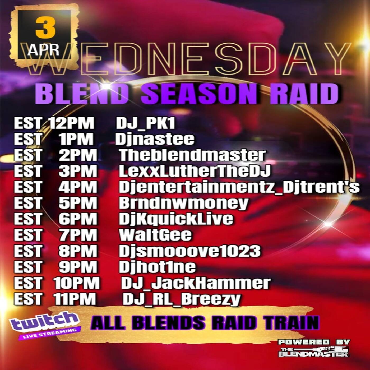 BLENDSEASONRAIDTRAINARIES♈EDITIONHosted By @theblendmaster 6-7PMEST‼️ | @djkquicklive IN THE MIX (Apr 3, 2024) episode artwork