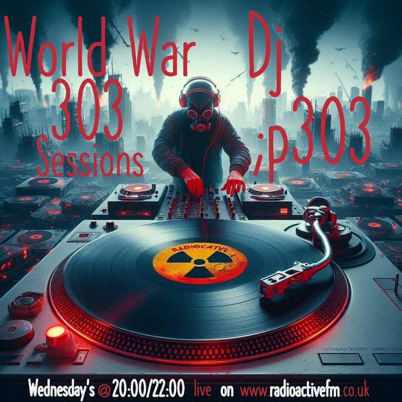 World War 303 Sessions Dj;p303 Live on www.radioactivefm.co.uk 24062026 episode artwork