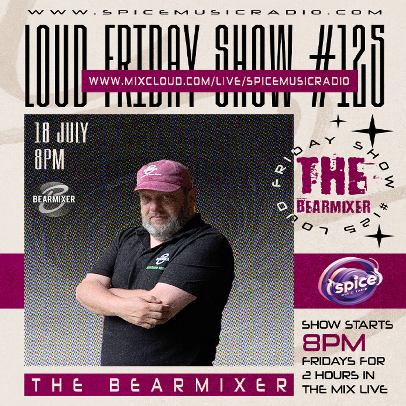 Live On Air Spice Music Radio "Loud Friday #125" 18th July 2025 episode artwork