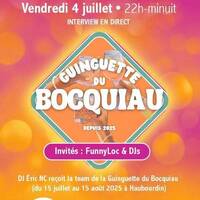 Emission spéciale Guinguette du Bocquiau à Haubourdin du 15 juillet au 15 août 2025 by Fan de funk, l'émission à collectionner ! (DJ ERIC NC)