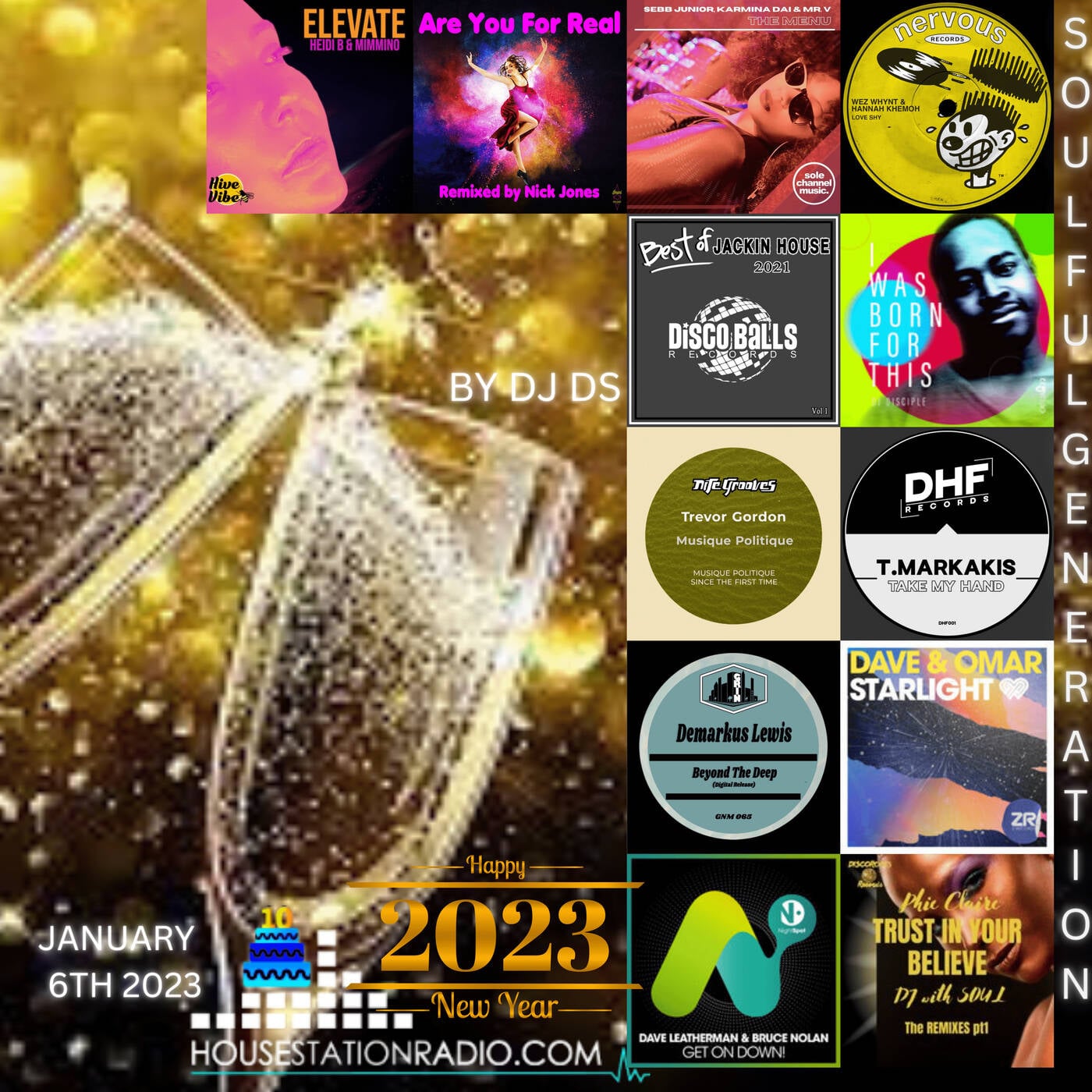 SOULFUL GENERATION BY DJ DS (FRANCE) HOUSESTATION RADIO FIRST SHOW 2023 JANUARY 6TH MASTER episode artwork