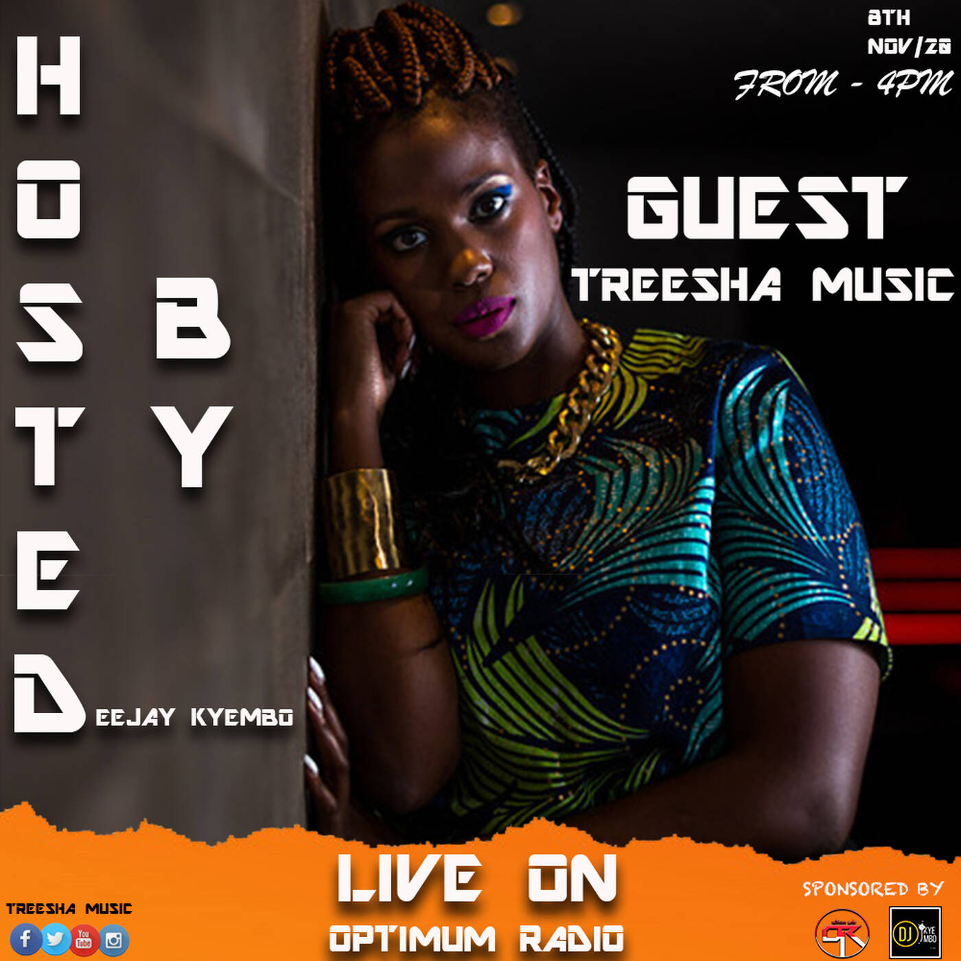 TREESHA MUSIC FULL INTERVIEW LIVE ON OPTIMUM RADIO episode artwork