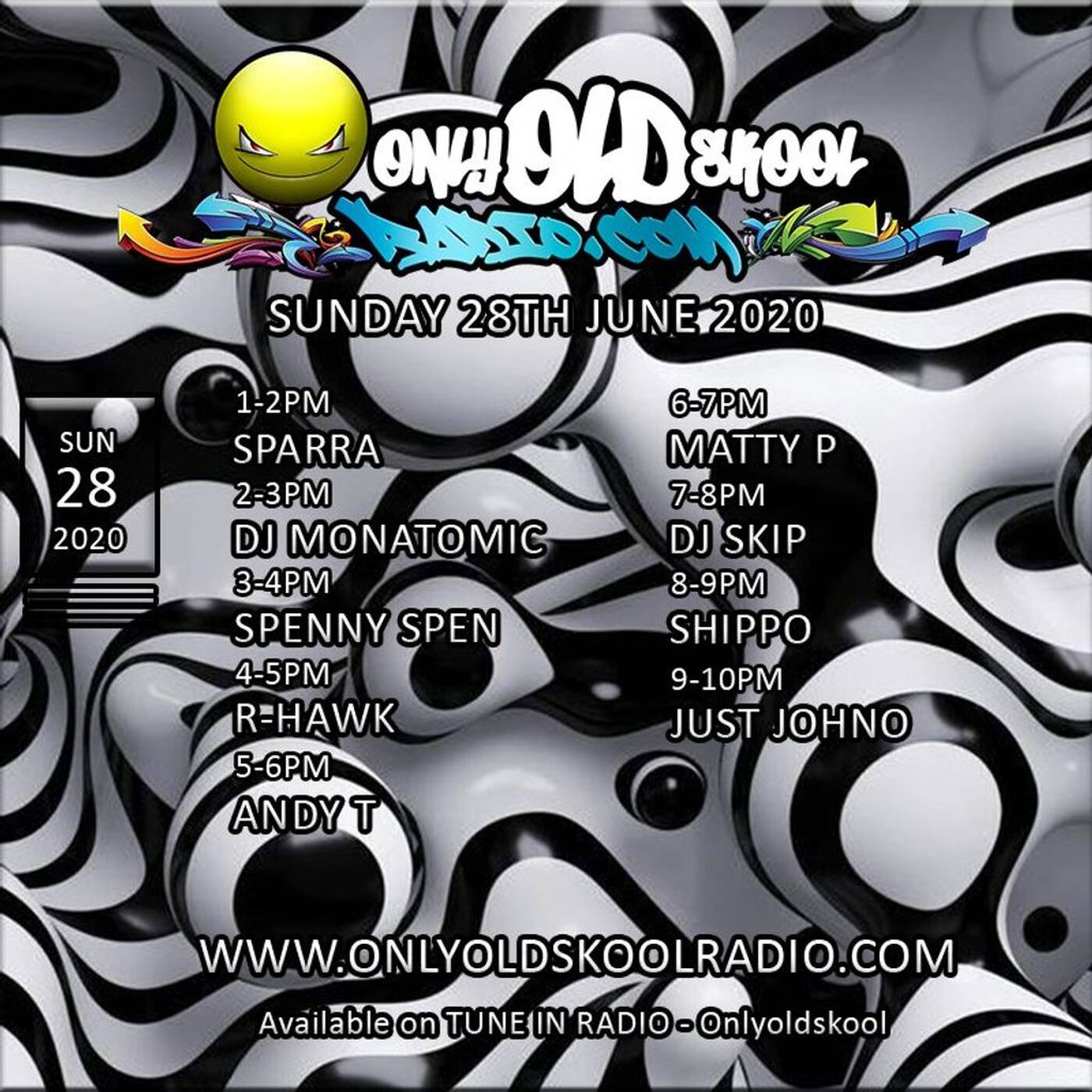 DJ R-Hawk - Jungle Sunday Service - 28 Jun 2020 - Only Oldskool Radio episode artwork
