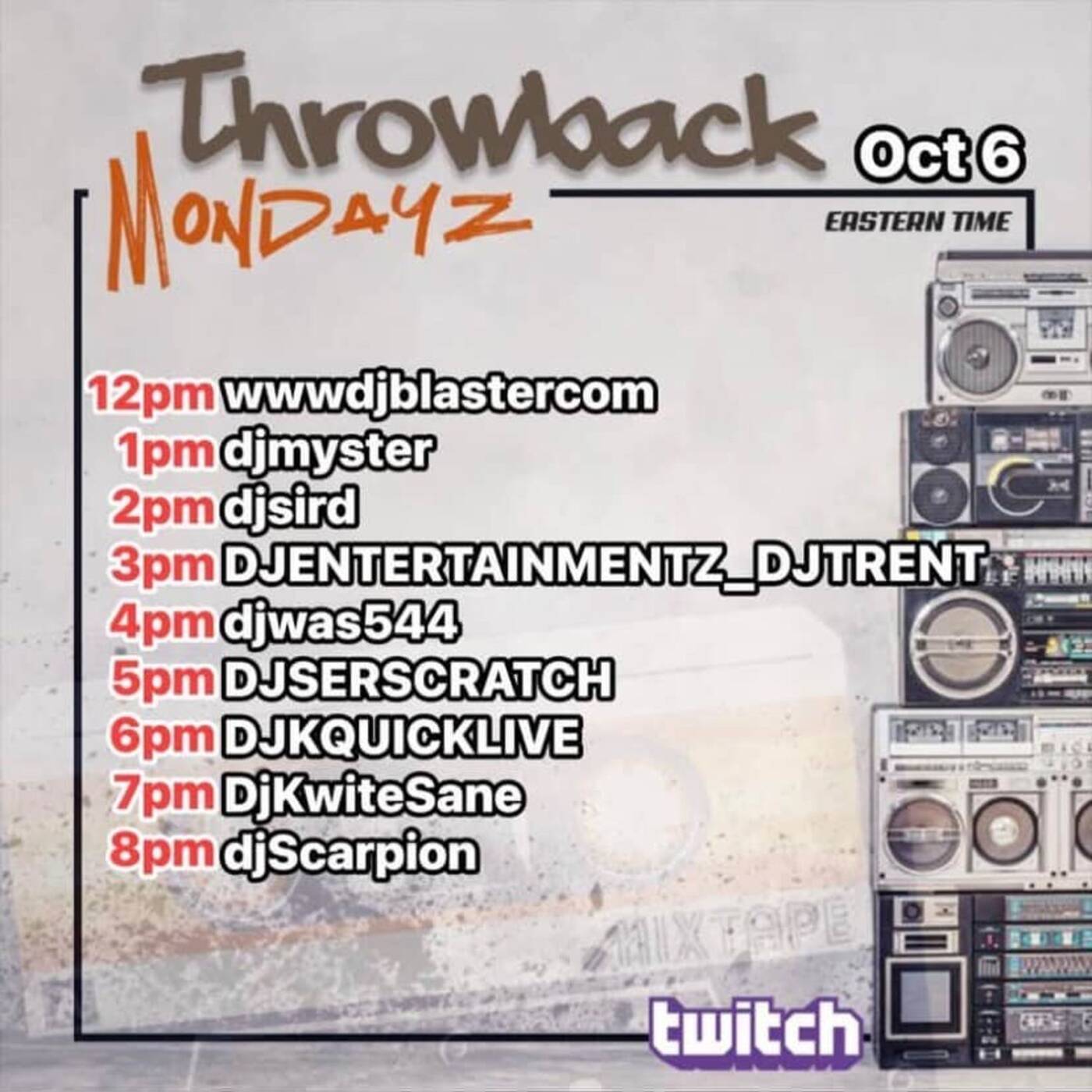 THROWBACKMONDAYZRAIDTRAIN Hosted By @djsird1 6-7PMEST‼️(OCT 6, 2025) episode artwork