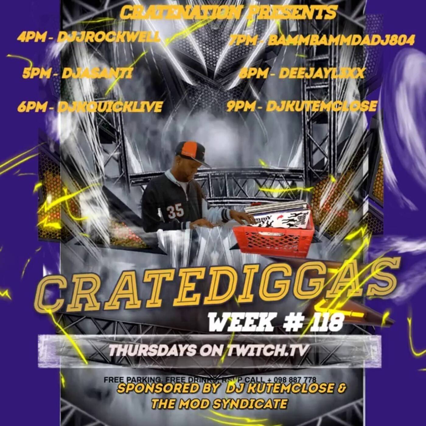 CRATEDIGGASBI-WEEKLYRAIDTRAINWEEK#118 Sponsored By @djkutemclose 6-7PMEST‼️(APR 10, 2025) episode artwork