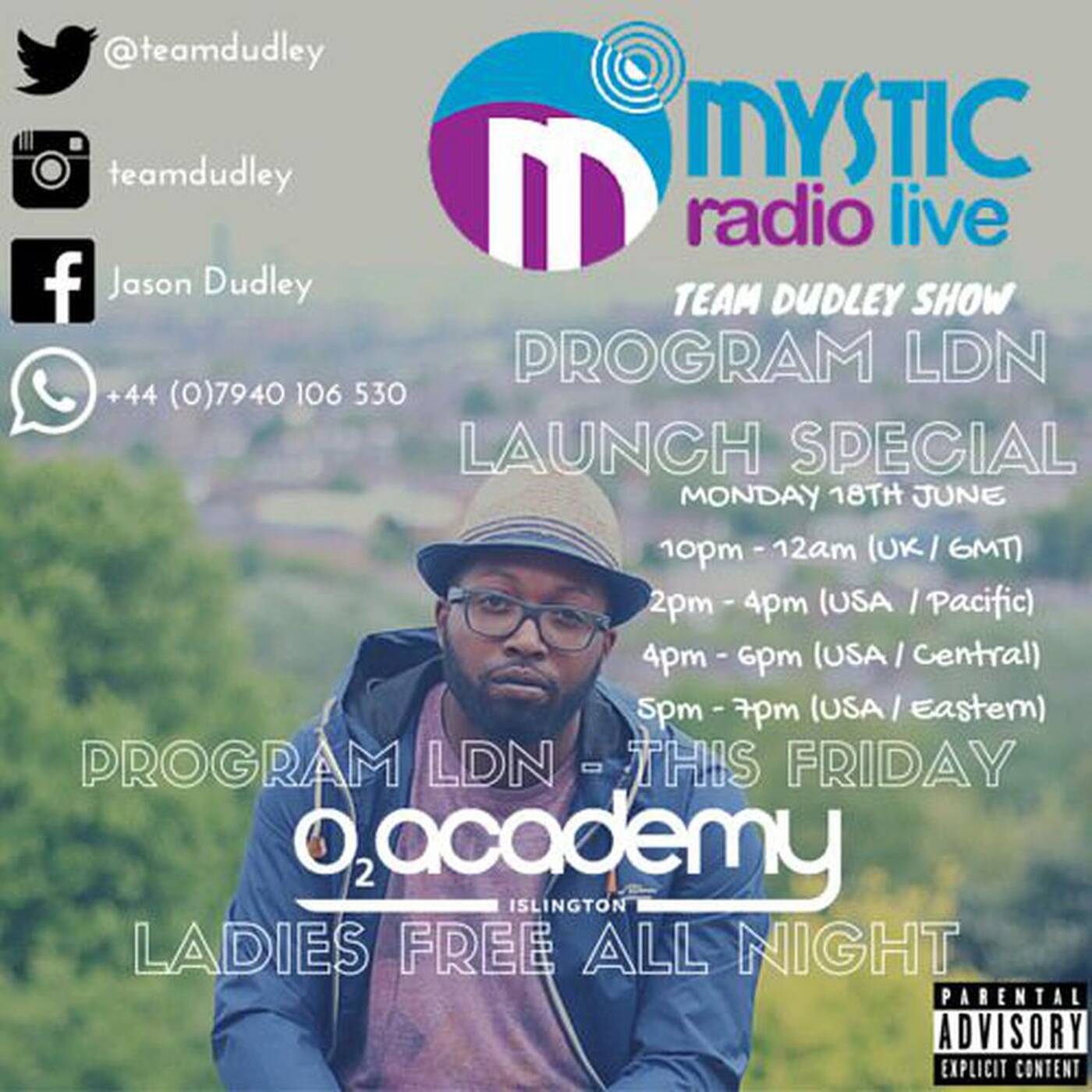 #TeamDudley Show #ProgramLDN Special - Mystic Radio Live - July 18th 2016 episode artwork