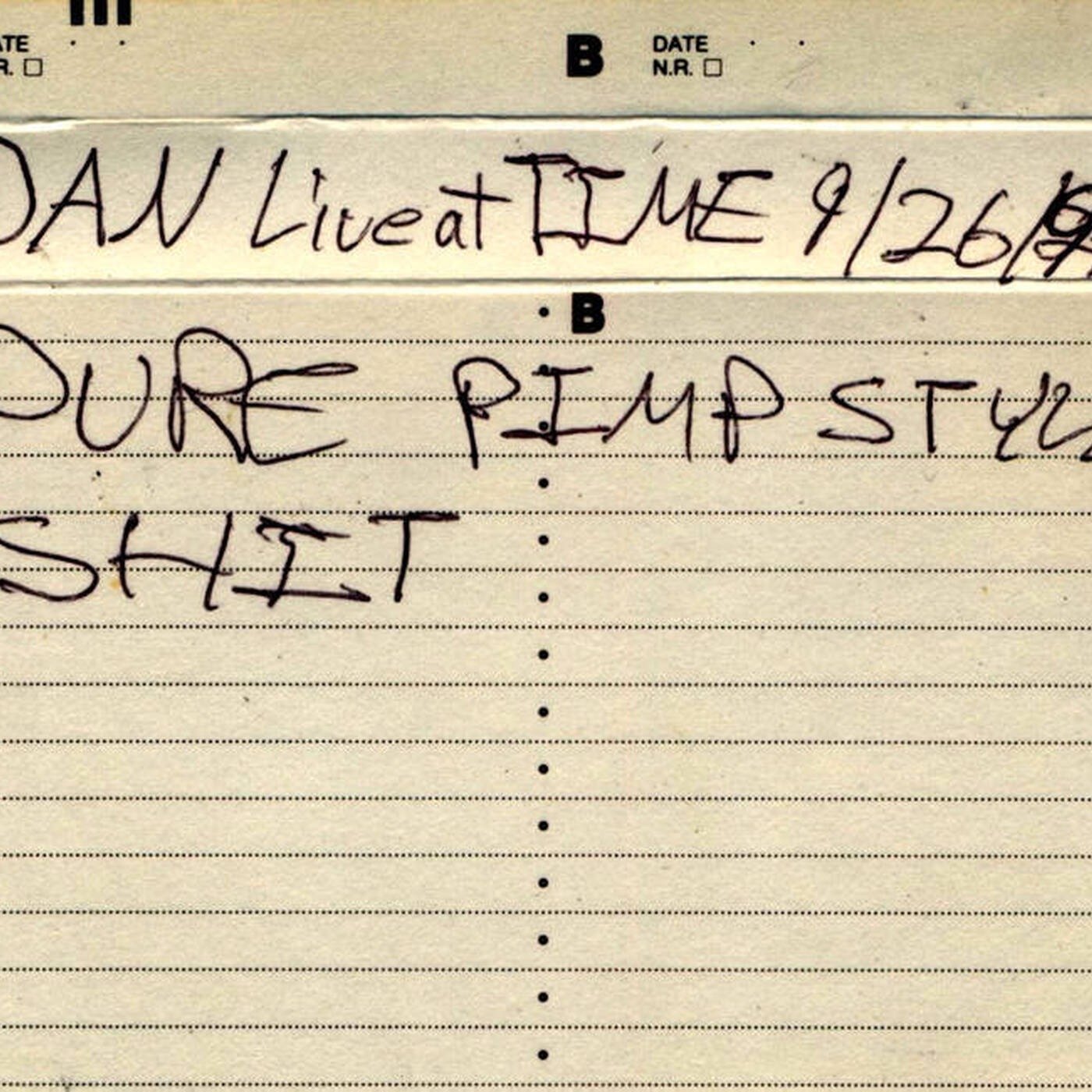 DJ Dan - Live At Time - 9-26-97 (Jim Hopkins Remaster) - A SFDPS Exclusive episode artwork