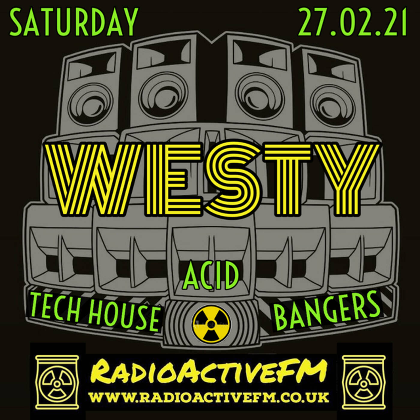 DJ Westy - RadioactiveFM - New Tech House / Acid / Techno - Set 20 episode artwork