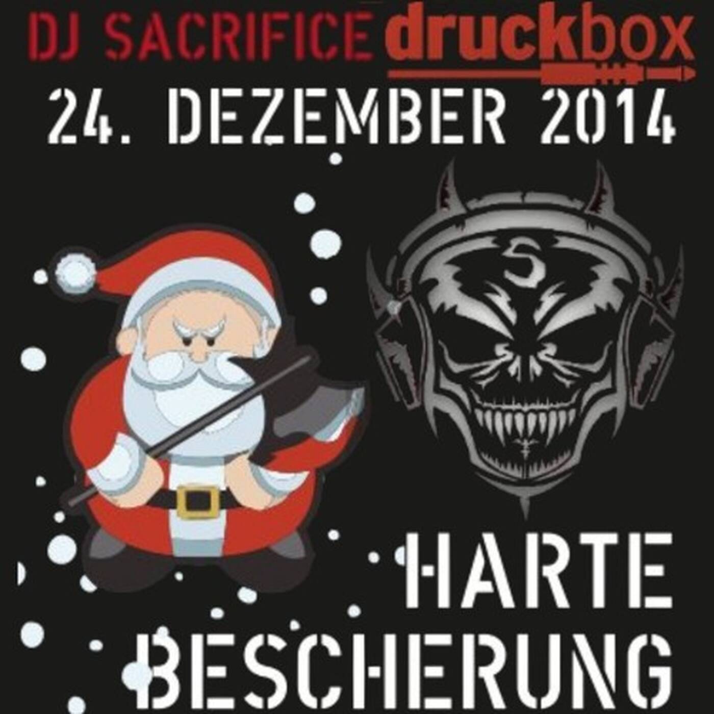 DJ Sacrifice at Druckbox Leipzig 24.12.2014