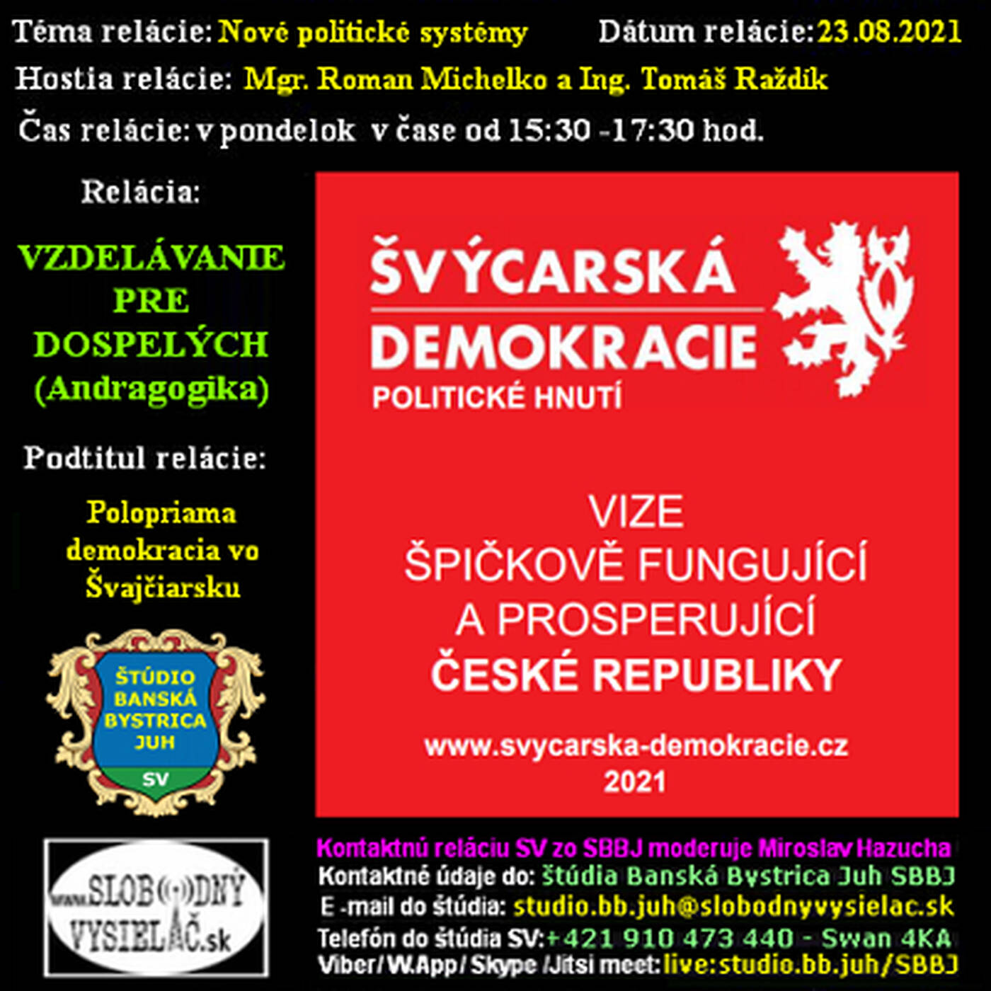 Vzdelávanie pre dospelých 262 - 2021-08-23 Nové politické systémy episode artwork