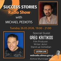Greg Kritikos - Film Producer, Writer, Actor, Stand-Up Comedian - 26.05.2026 by Michalis Pediotis - Success Stories
