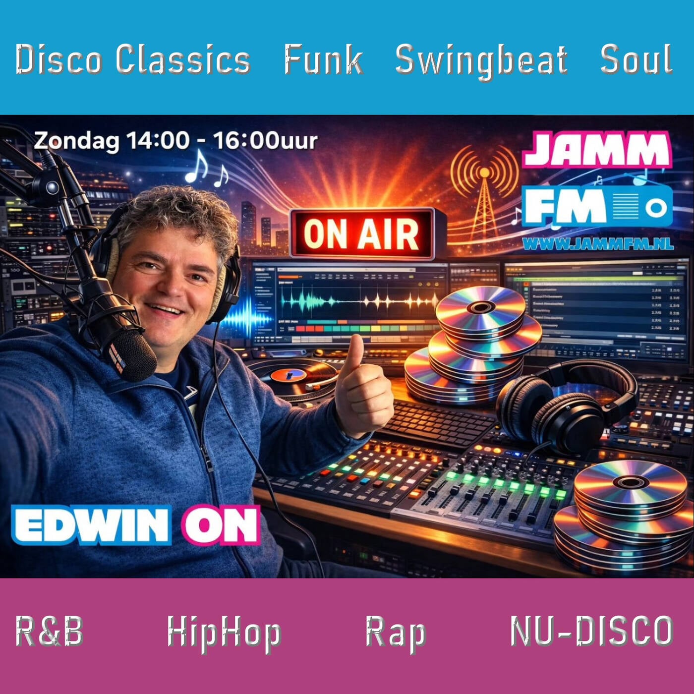 Play EDWIN ON JAMM FM 23-08-2026 The Jamm On Sunday met Edwin van Brakel