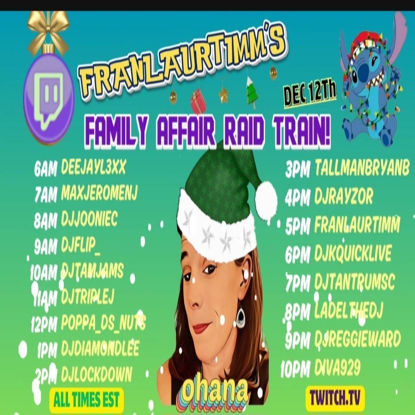 FAMILYAFFAIRRAIDTRAINHosted By @franlaurtimm 6-7PMEST‼️ | (Dec 12, 2024) episode artwork