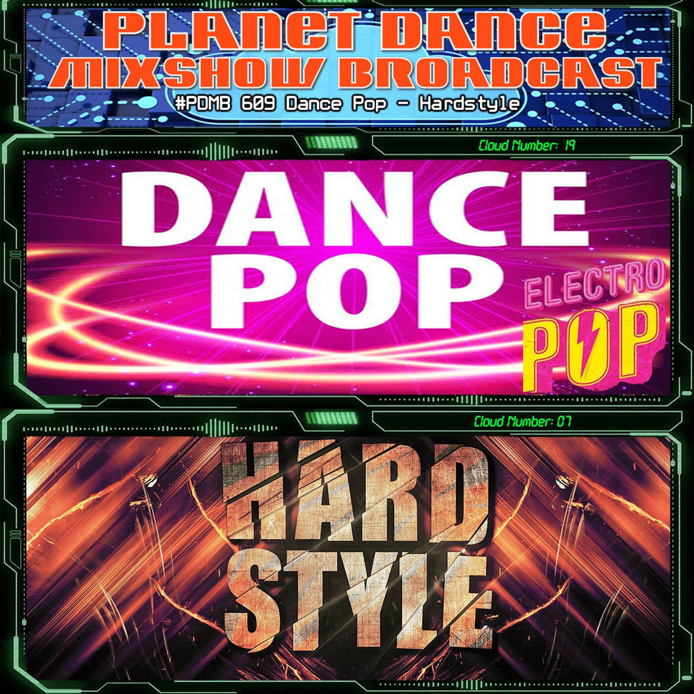 Planet Dance Mixshow Broadcast 609 Dance Pop - Hardstyle episode artwork