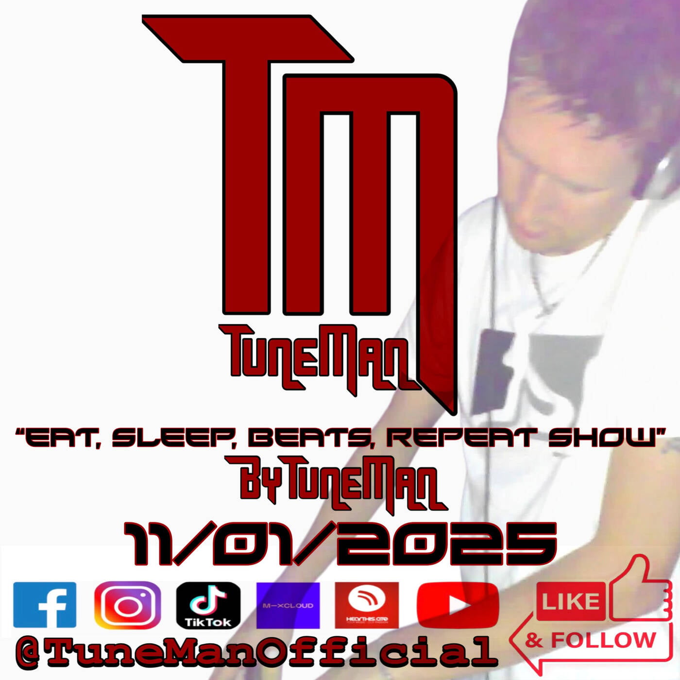 TuneMan presents "Eat Sleep, Beats, Repeat" - Recorded live by TuneMan Official 11/01/2025 episode artwork