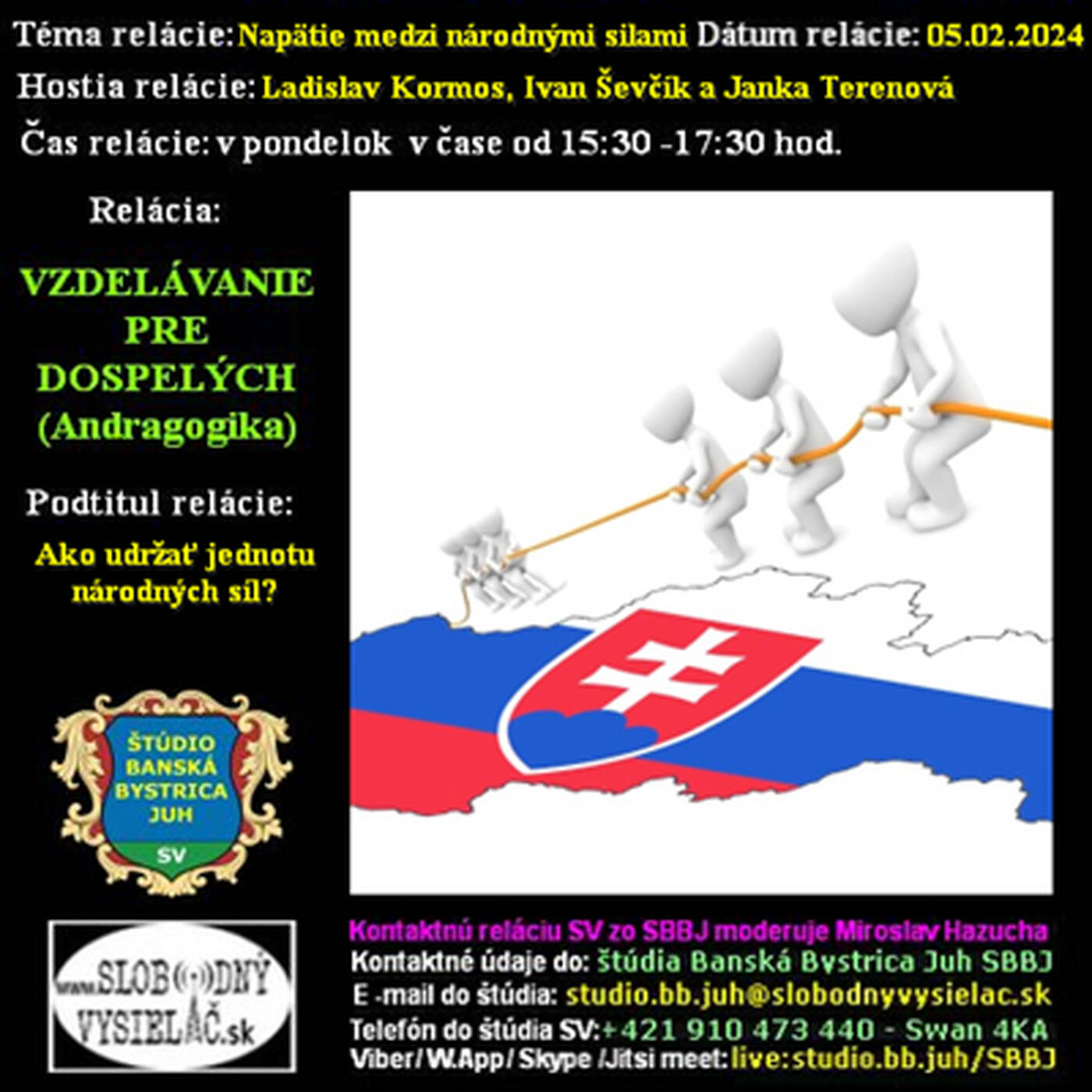 Vzdelávanie pre dospelých 388 - 2024-02-05 Ako udržať jednotu národných síl ? episode artwork