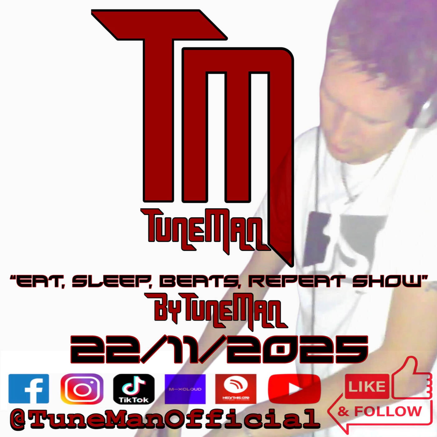 TuneMan presents "Eat Sleep, Beats, Repeat" - Recorded live by TuneMan Official 22/11/25 episode artwork
