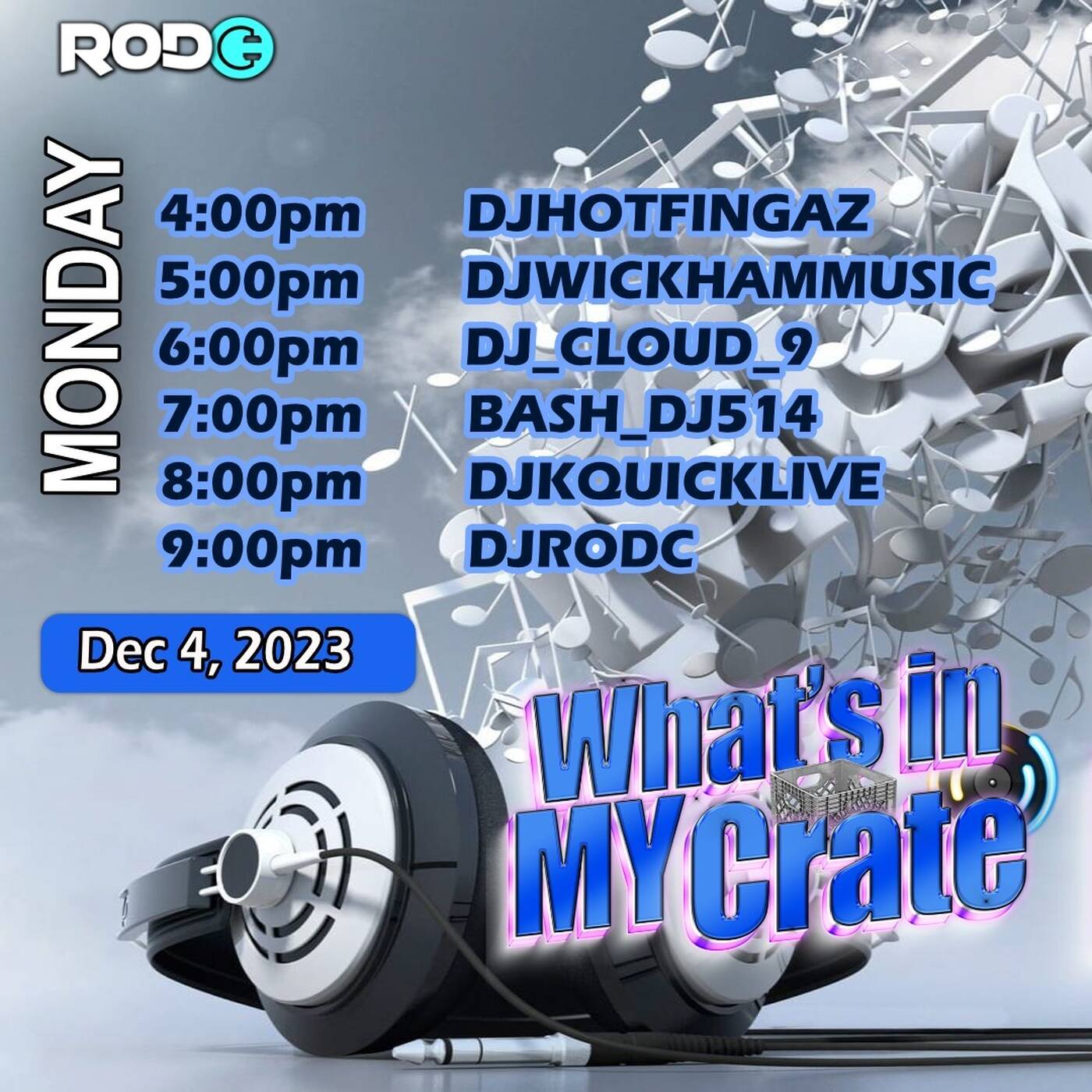  BASHMENTMONDAYZ7-8PMEST / WHAT'SIN MY CRATERAIDTRAIN8-9PMEST | @djkquicklive IN THE MIX (Dec 04, 2023) episode artwork