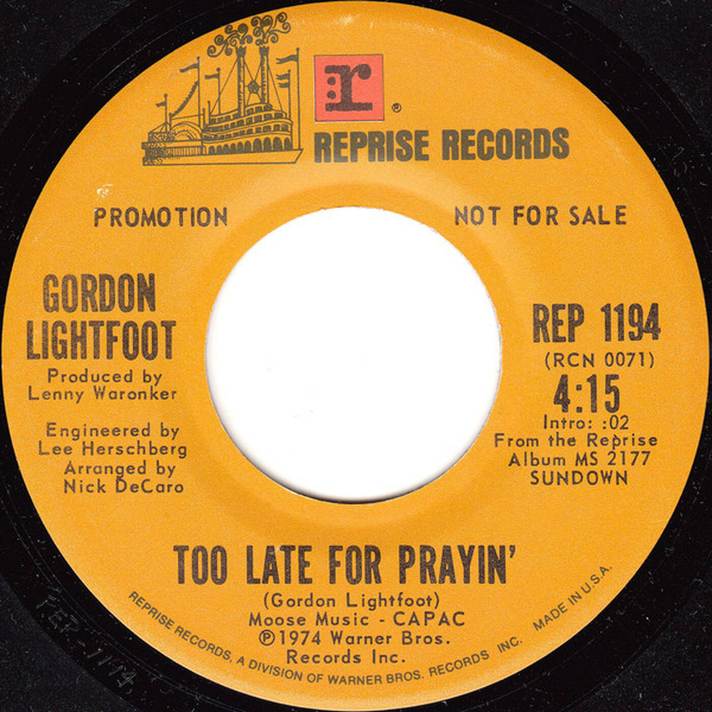 45 Master TOO LATE 4 PRAYING Promo 45 episode artwork