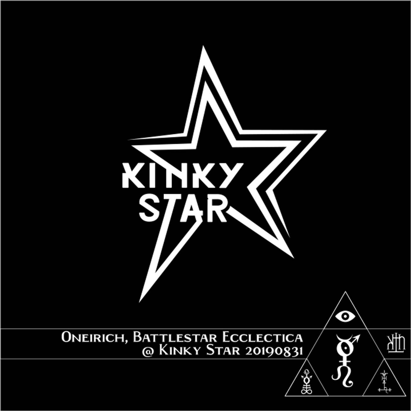 Oneirich at Battlestar Ecclectica in the Kinky Star, Gent BE 20190831 episode artwork