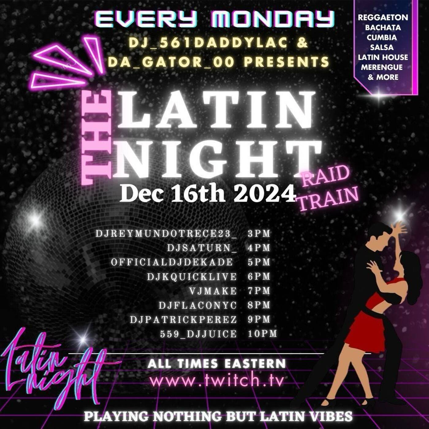 THELATINNIGHTRAIDTRAINHosted By @561daddylac & @da_gator_00 6-7PMEST‼️ | (DEC 16, 2024) episode artwork