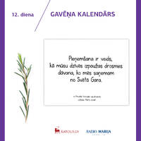 Gavēņa kalendārs | RML S06E14 | Gavēņa 12. diena | Māc. Pēteris Eisāns | 02.03.2021 by Radio Marija Latvija