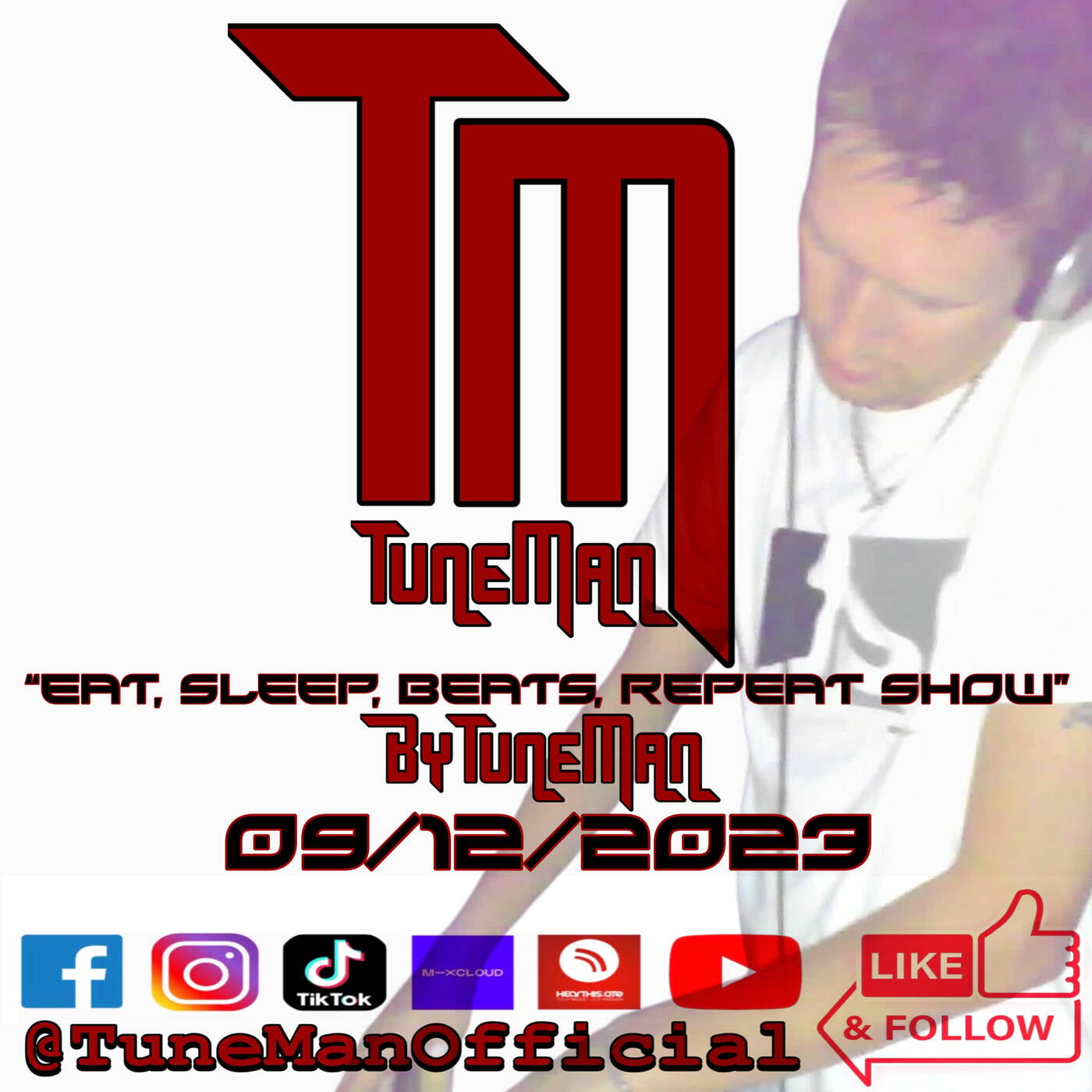 TuneMan presents "Eat Sleep, Beats, Repeat" - Recorded live by TuneMan Official 09/12/2023 episode artwork