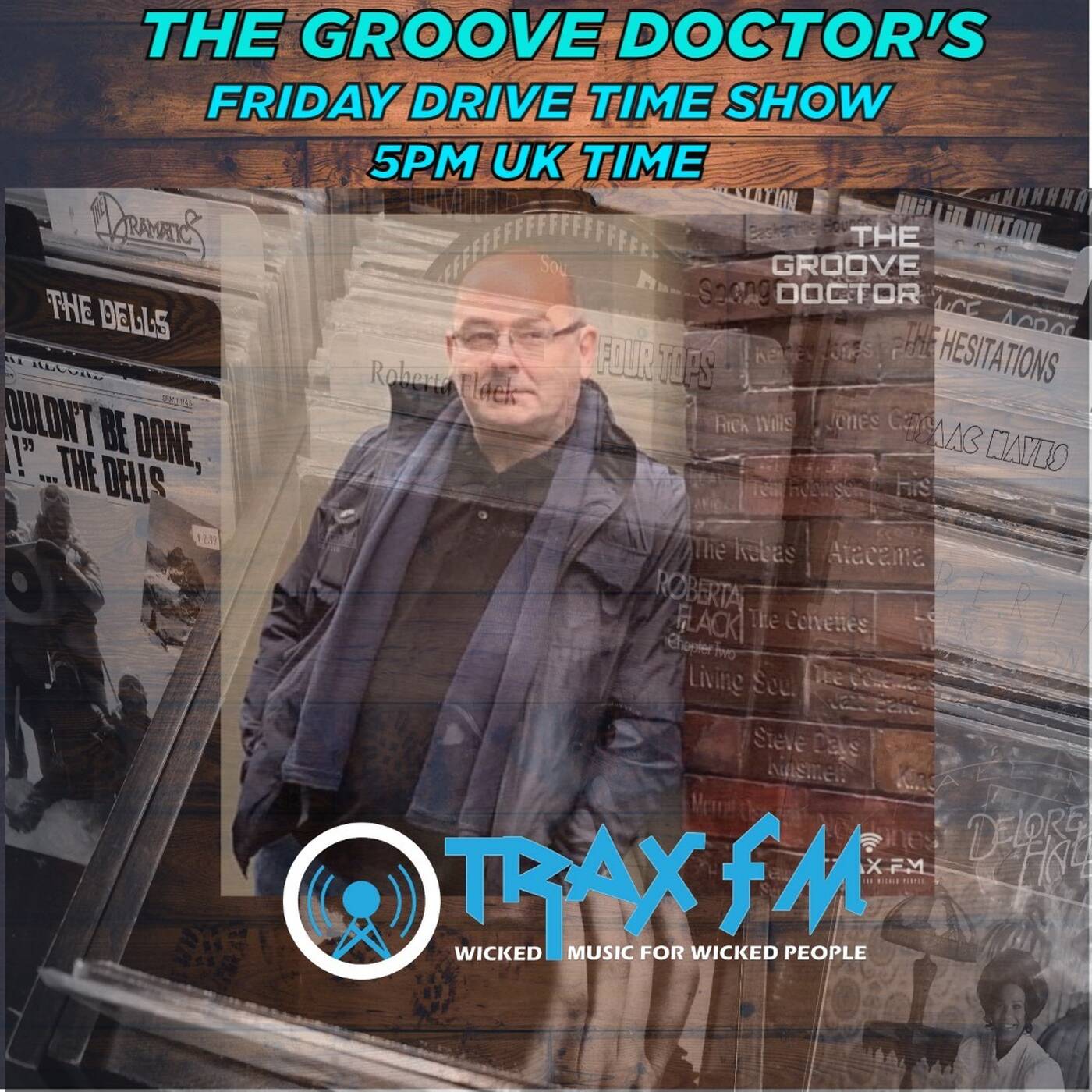 The Groove Doctor's Friday Drive Time Show Replay  On www.traxfm.org - 27th October 2023 episode artwork