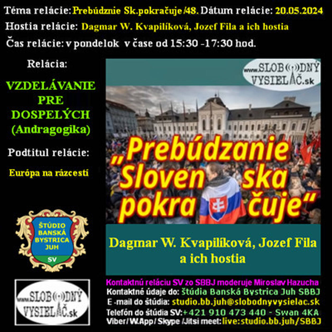 Vzdelávanie pre dospelých 402 - 2024-05-20 Európa na rázcestí episode artwork