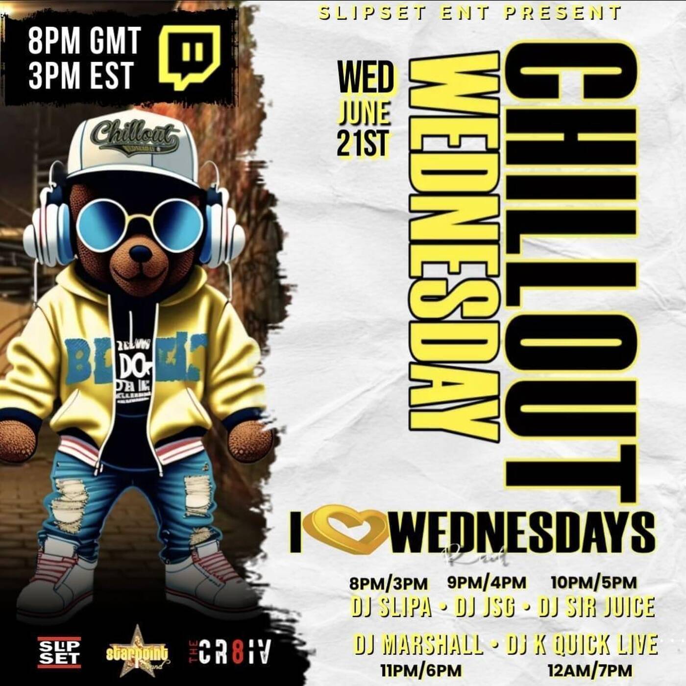 CHILLOUT WEDNESDAY RAID TRAINI ❤️ WEDNESDAY Hosted By Slipset Ent 7 PMEST | @djkquicklive IN THE MIX (June 21, 2023) episode artwork