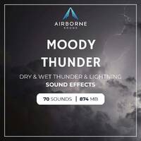 Moody Thunder Sound Effects Library Audio Demo Preview Montage by airbornesound