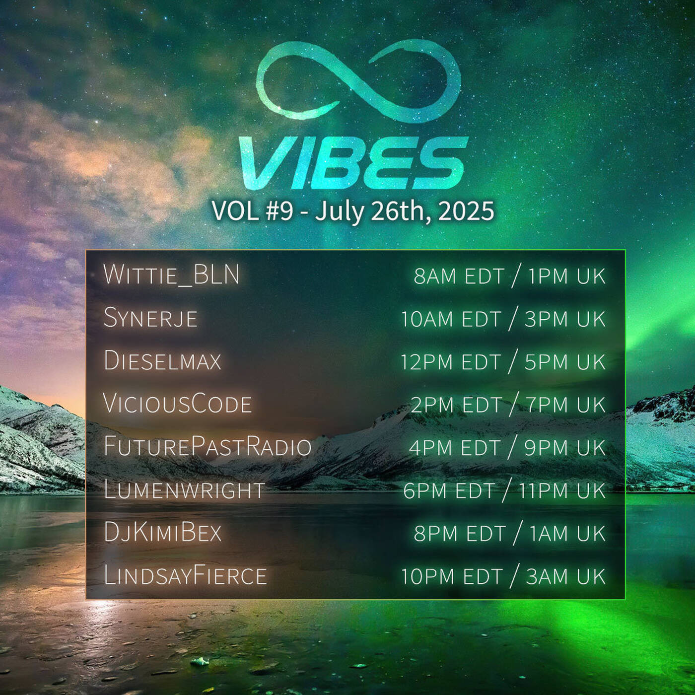 Infinity Vibes Vol #9 (July 26th 2025) episode artwork