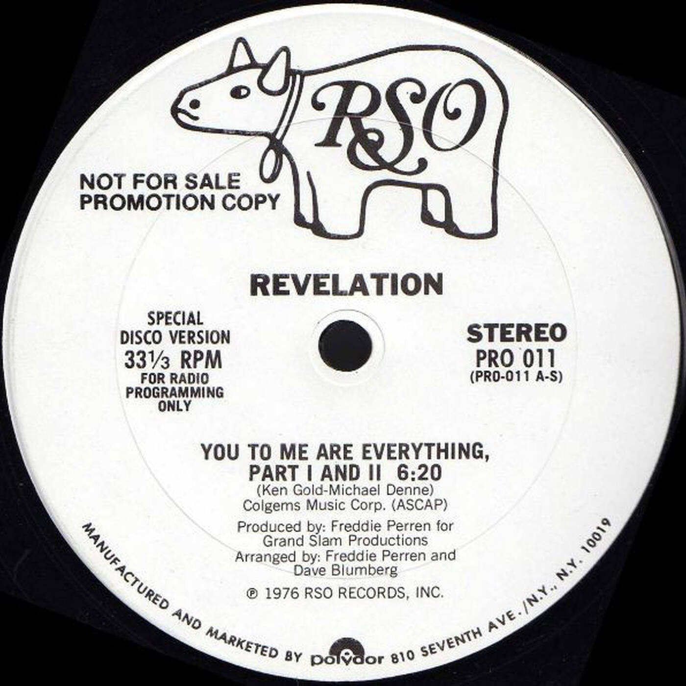 Master Revelation - You To Me Are Everything Part I And II (Fade 12 Promo RSO PRO 011 - 1976 Clean) episode artwork