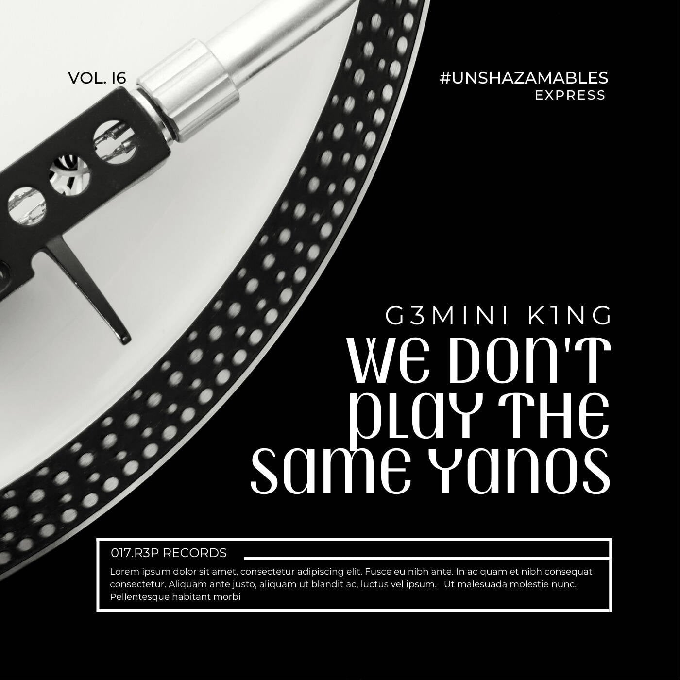 We Don't Play The Same Yanos™ Vol. 16 (G3MINI K1NG Birthday Mix) episode artwork