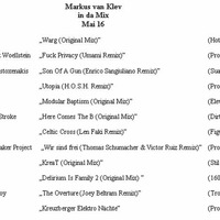 Markus van Klev in da Mix Mai 16 by Van Klev