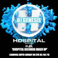 DJ Genesis 'Hospital Records Mash Up'  on Carnival Super Sunday on EFM 30 /08 /15 by X-Cert (X-Certificate)
