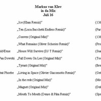 Markus van Klev in da Mix Juli 16 by Van Klev