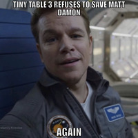TT3 EP25: Matt Damon Rescues Himself, HBO Shows the Boobies, and Advice says Share the Boobies! by Tiny Table 3 - Nerd and Pop Culture Podcast