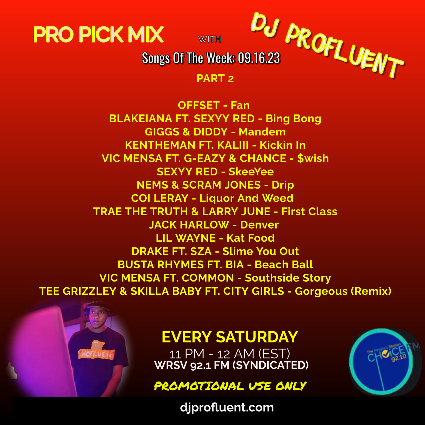 Clean Hip Hop_Mix Vol 35-9-16-2023_Part 2 [Offset, Sexxy Red, Diddy, Drake, Common]