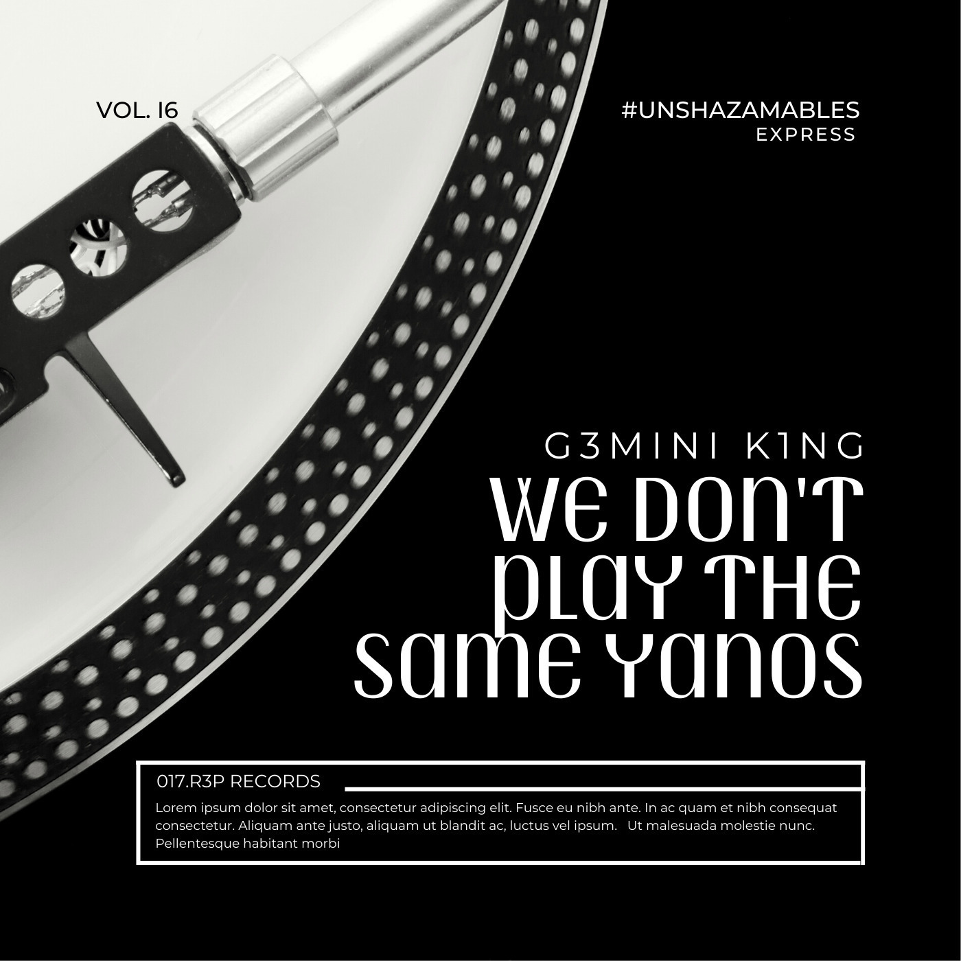 We Don't Play The Same Yanos™ Vol. 16 (G3MINI K1NG Birthday Mix)
