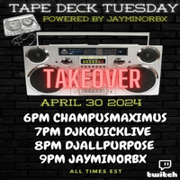 TAPE▶️DECK⏹️TUESDAY⏮️TAKEOVER🚄RAID🚨TRAIN🚆Powered By @jayminorbx 🕖7-8🕗PM🚨EST‼️ | @djkquicklive IN THE MIX (Apr 30, 2024) by DjKquickLive Mixes