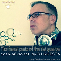 DJ Gösta - The finest parts of the 1st quarter (DeepHouse Set 2016-06) by MISTER MIXMANIA