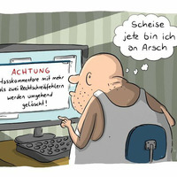 haxhi - all ihr facebook-nazis: geht kacken! by de:ap