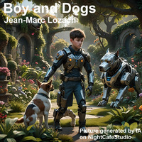Boy and Dogs by Jean-Marc Lozach