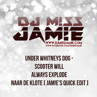 Under Whitneys Dog - Scooter Will Always Explode Naar De Klote [ JAM!E's Quick Edit ] by DJ M!SS JAM!E